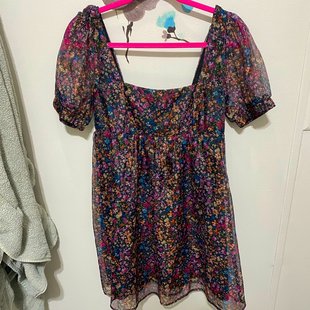 Mini floral dress